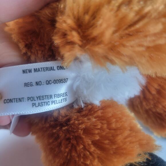 Fox Plush Stuffed Animal 8" Laying Toy Brown White Black JUL2021 Aurora World - Picture 15 of 16